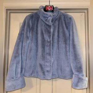 Anthropologie Faux Fur Jacket Sz M